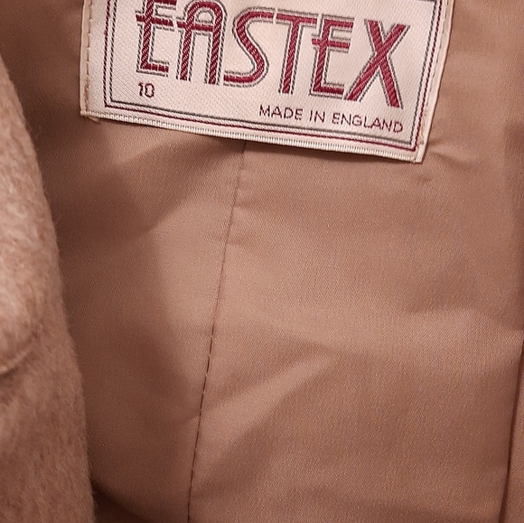 EASTEX LADIES VINTAGE COAT.SZ::#10 MADE IN ENGLAND.50% LLAMA.30%WOOL.20%NYLON.DR - Picture 7 of 8